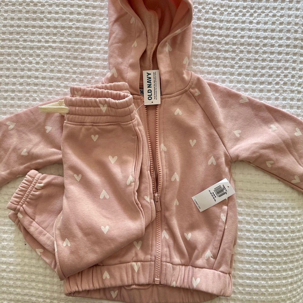 Toddler girl sweatsuit set